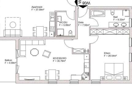 Wohnung Pilsting Leonsberg - 2 Zimmer, 85 m&sup2;, 770&euro; | Angebot:24989409