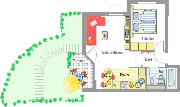 Wohnung zum Mieten in Sachsenheim 590 € 43.51 m² 2 zimmer