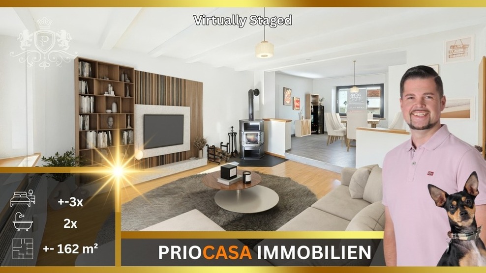 Modernisiertes Familienidyll in Oberöfflingen – 5ZKB mit stilvollen Bädern, offener Küche & Dachterrasse bei Wittlich