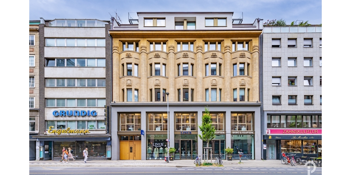 Repräsentative, hochwertige 3 Zimmer-Wohnung mit großer Dachterrasse im Herzen Düsseldorfs. - Etagenwohnung Düsseldorf | Angebot:27655511