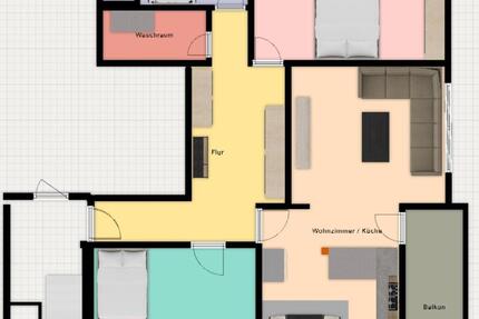 Wohnung Emskirchen - 3 Zimmer, 110 m&sup2;, 1.210&euro; | Angebot:26004635