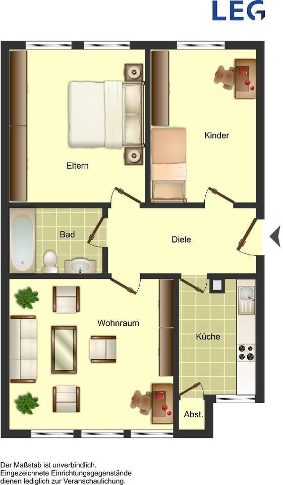 Demnächst frei! 3-Zimmer-Wohnung in Solingen Mitte