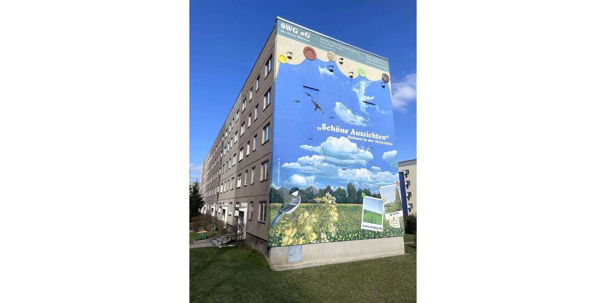 Gemütliche 2-Zimmer-Wohnung im 4. Obergeschoss mit Balkon und Badewanne - Appartement Schmölln | Angebot:25897911