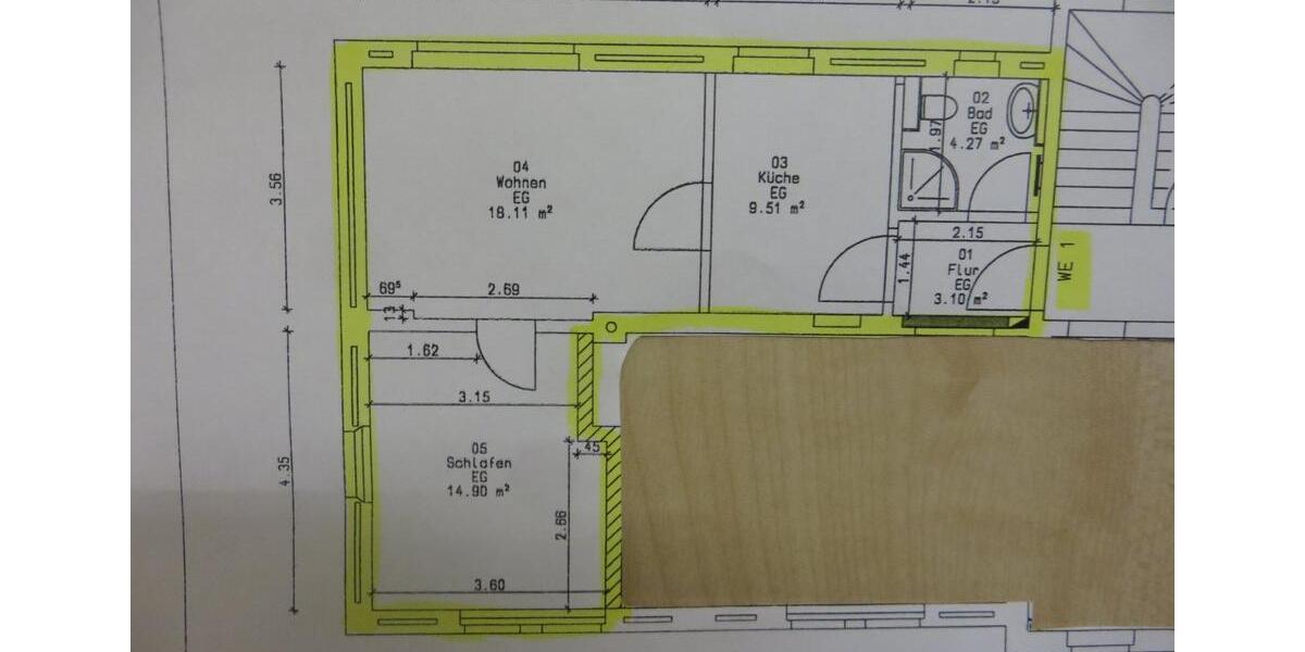 Erdgeschoßwohnung Mülsen - 2 Zimmer, 52 m&sup2;, 340&euro; | Angebot:24731640