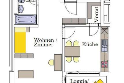 Wohnung Regensburg Das Dörnberg - 1 Zimmer, 53 m&sup2;, 725&euro; | Angebot:26974922