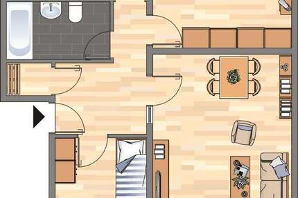 Wohnung zum Mieten in Dortmund 567 € 70.26 m² 3 zimmer