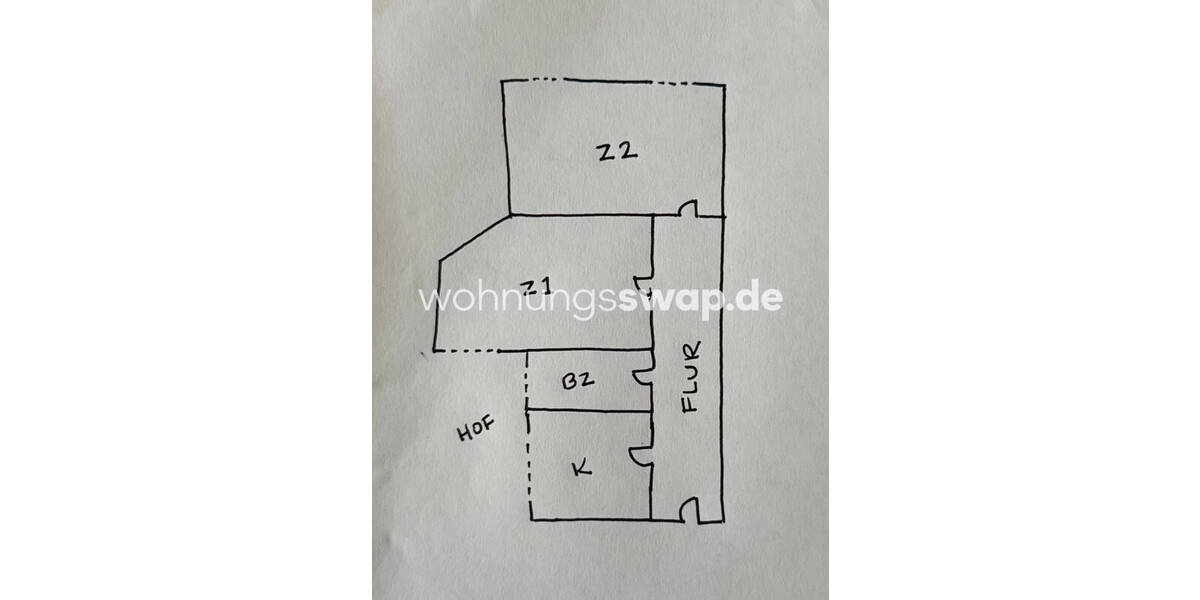 Etagenwohnung Berlin Kreuzberg - 2 Zimmer, 77 m&sup2;, 920&euro; | Angebot:26763195