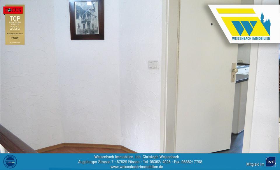 Etagenwohnung Füssen - 3 Zimmer, 79 m&sup2;, 760&euro; | Angebot:25765708