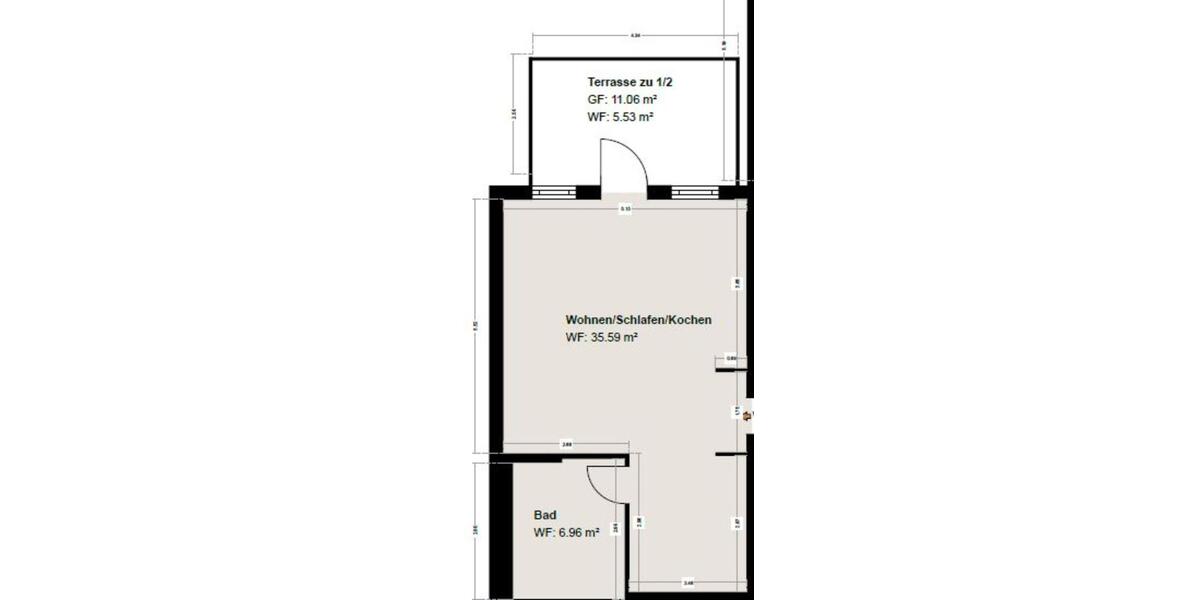 Terrassenwohnung Amt Wachsenburg - 1 Zimmer, 48 m&sup2;, 555&euro; | Angebot:24651939