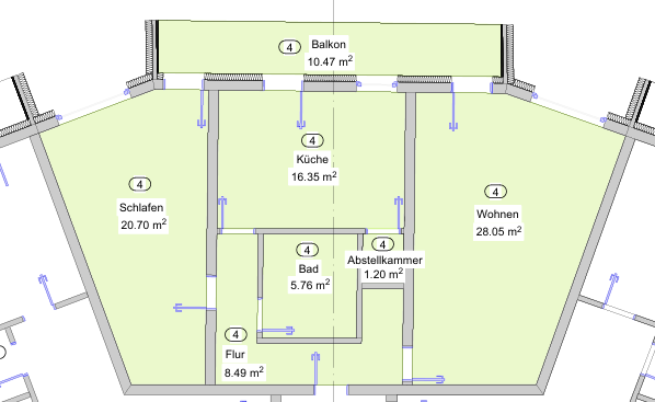 Etagenwohnung Lampertheim - 3 Zimmer, 85 m&sup2;, 925&euro; | Angebot:26952787