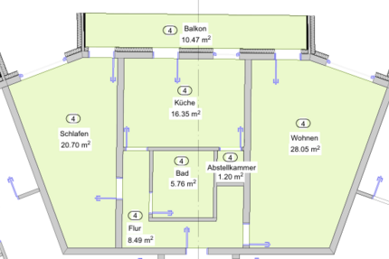 Wohnung Lampertheim - 3 Zimmer, 85 m&sup2;, 925&euro; | Angebot:26952787