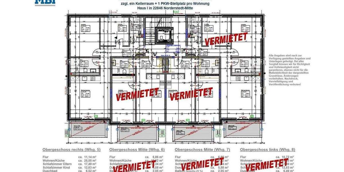 Etagenwohnung Norderstedt Harksheide - 3 Zimmer, 79 m&sup2;, 1.695&euro; | Angebot:24779779