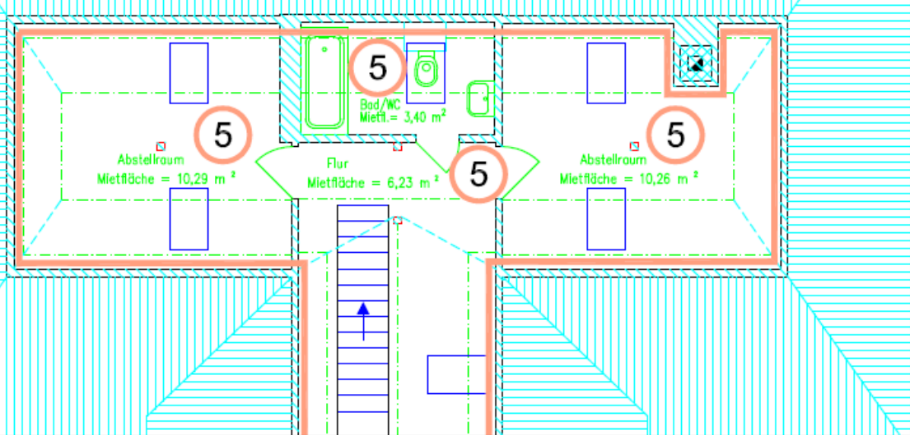 Etagenwohnung Rossau Schönborn-Dreiwerden - 4 Zimmer, 77 m&sup2;, 425&euro; | Angebot:25692479