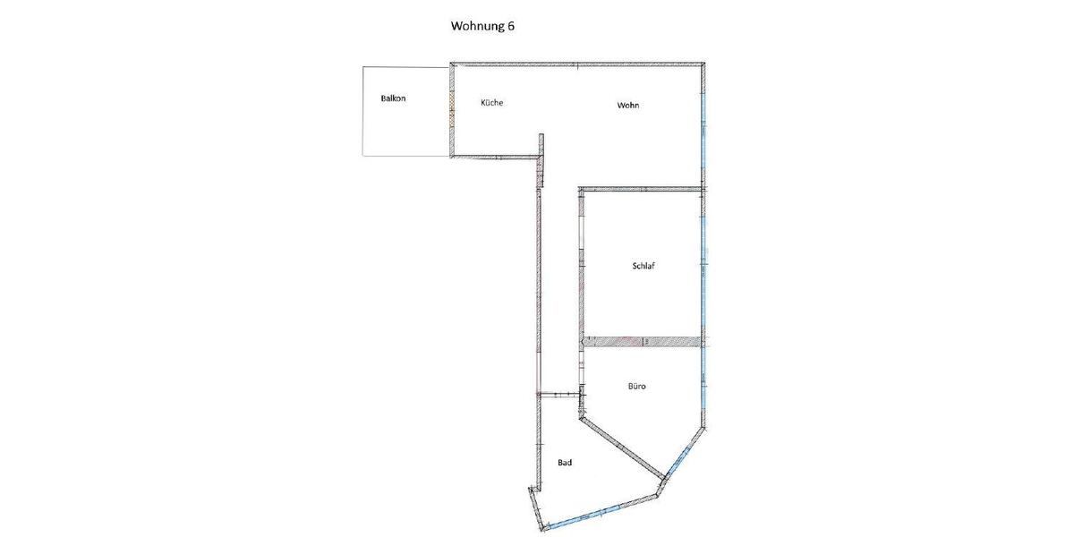 Etagenwohnung Leer (Ostfriesland) - 3 Zimmer, 62 m&sup2;, 876&euro; | Angebot:26619838