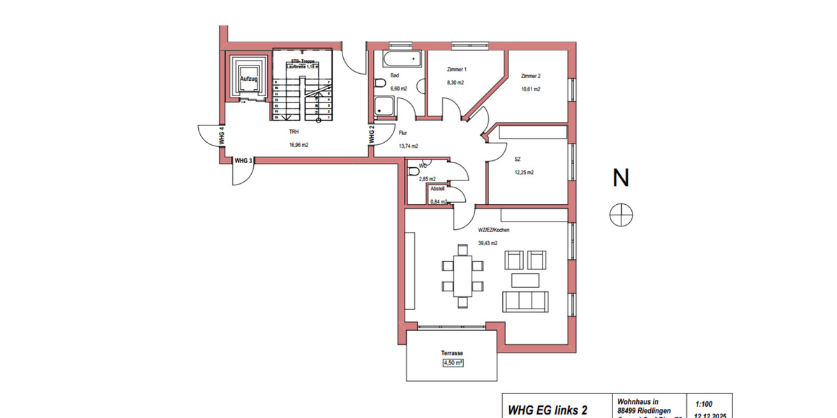 Erdgeschoßwohnung Riedlingen - 4.5 Zimmer, 95 m&sup2;, 910&euro; | Angebot:24785884
