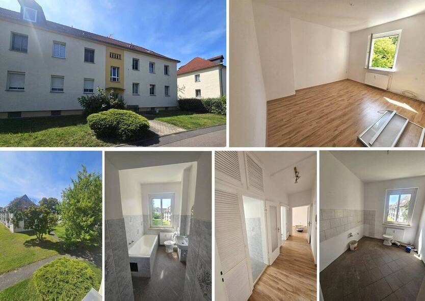 2-Raum-Whg. in ruhiger und grüner Lage in Böhlen! Bad m. Fenster, Keller, WM-Fahrradraum, SP mgl.
