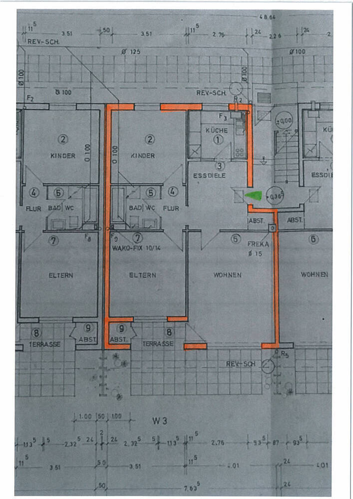 Wohnen am Waldrand: Sanierte 3-Zi.-Wohnung mit Süd-Terrasse in Lübeck-St. Gertrud, Tesdorpfstraße