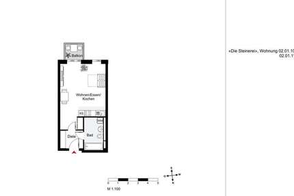 Wohnung München Sendling-Westpark - 1 Zimmer, 40 m&sup2;, 1.160&euro; | Angebot:27067015