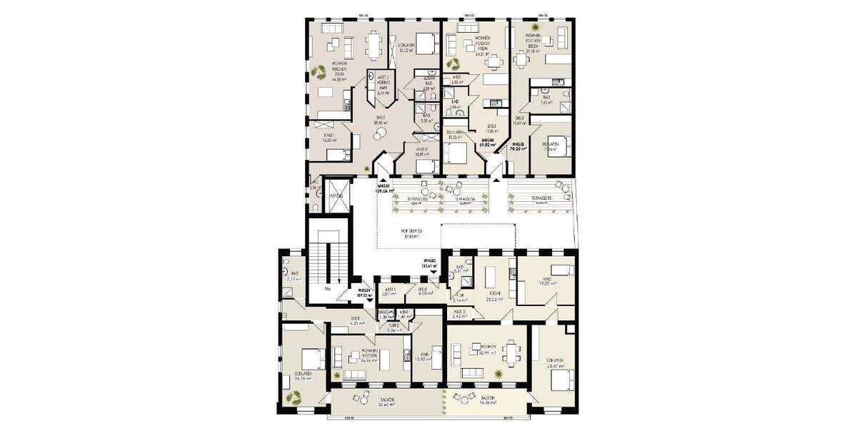 Originell wohnen mit Sonnenbalkon ... Nähe S-Bahnhof! 3 zimmer