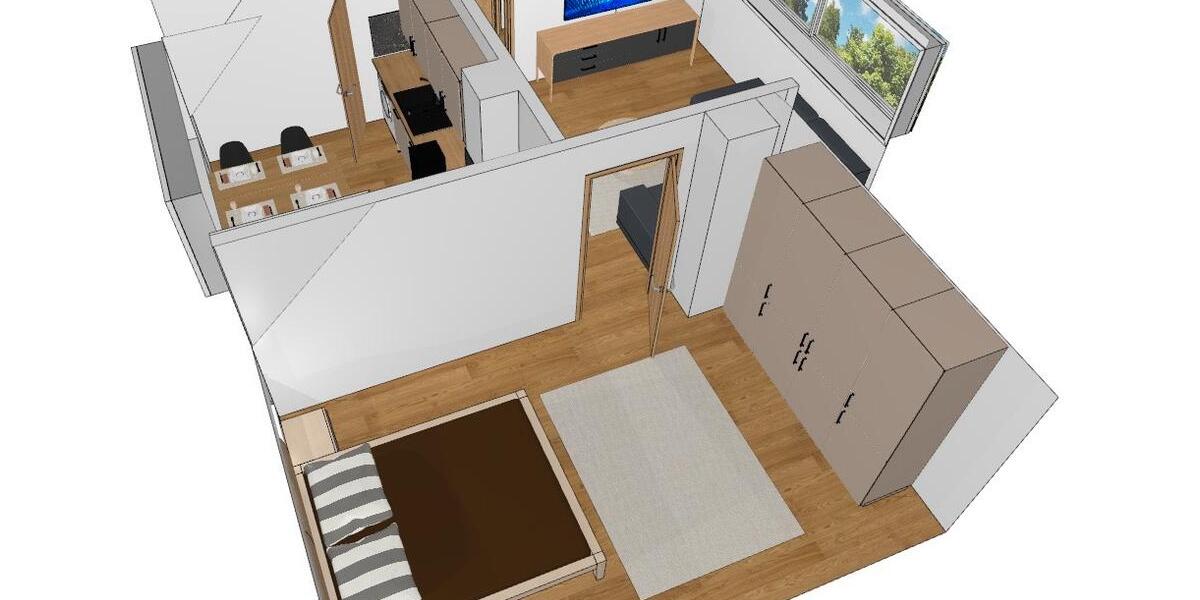 Dachgeschoßwohnung Lingen (Ems) - 2.5 Zimmer, 65 m&sup2;, 550&euro; | Angebot:26349348