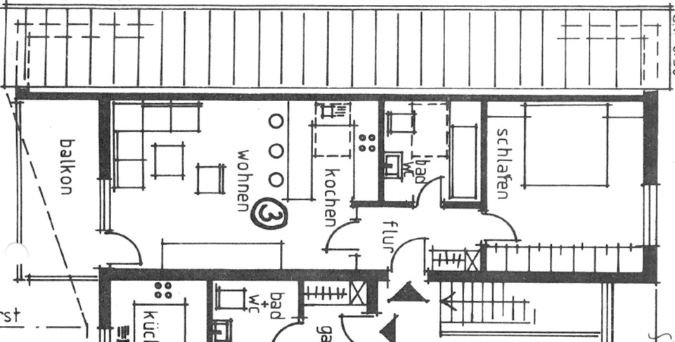 Dachgeschoßwohnung Schwäbisch Gmünd Bargau - 2 Zimmer, 49 m&sup2;, 410&euro; | Angebot:25219828