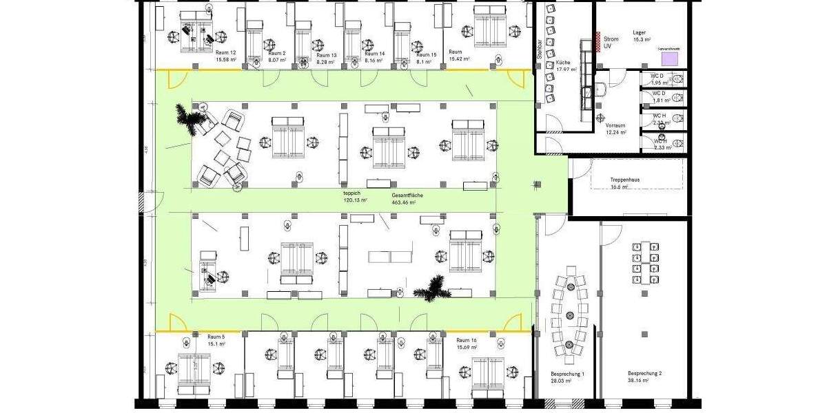 ***TOP EXKLUSIVES LOFT-BÜRO mit ca. 585m² in WIESBADEN OT*** zimmer