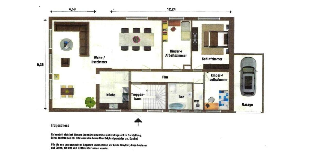 Etagenwohnung Porta Westfalica - 4 Zimmer, 124 m&sup2;, 850&euro; | Angebot:24812023