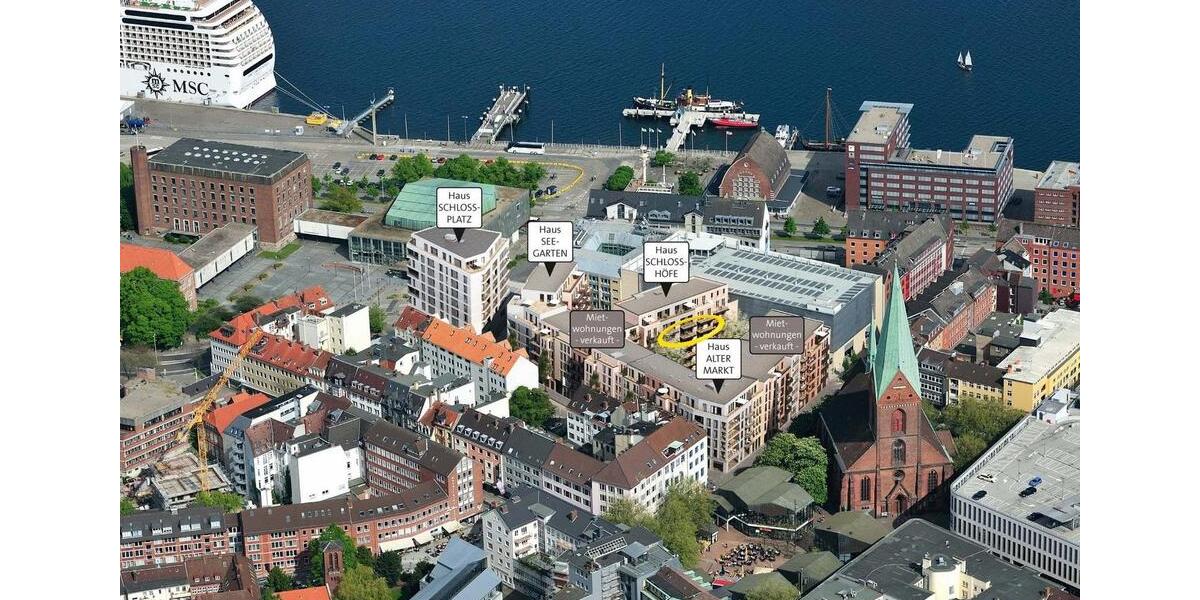Etagenwohnung Kiel - 2 Zimmer, 71 m&sup2;, 1.190&euro; | Angebot:26480953