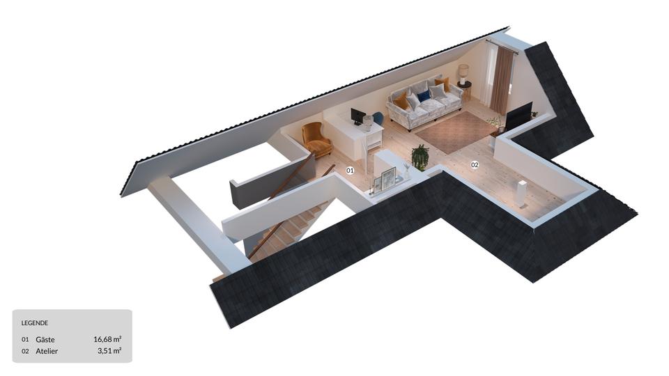 Etagenwohnung Neuenhaus - 2 Zimmer, 65 m&sup2;, 865&euro; | Angebot:21092835