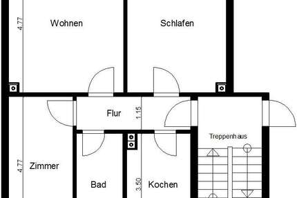 Wohnung Nordhausen Himmelgarten - 3 Zimmer, 60 m&sup2;, 354&euro; | Angebot:27004606