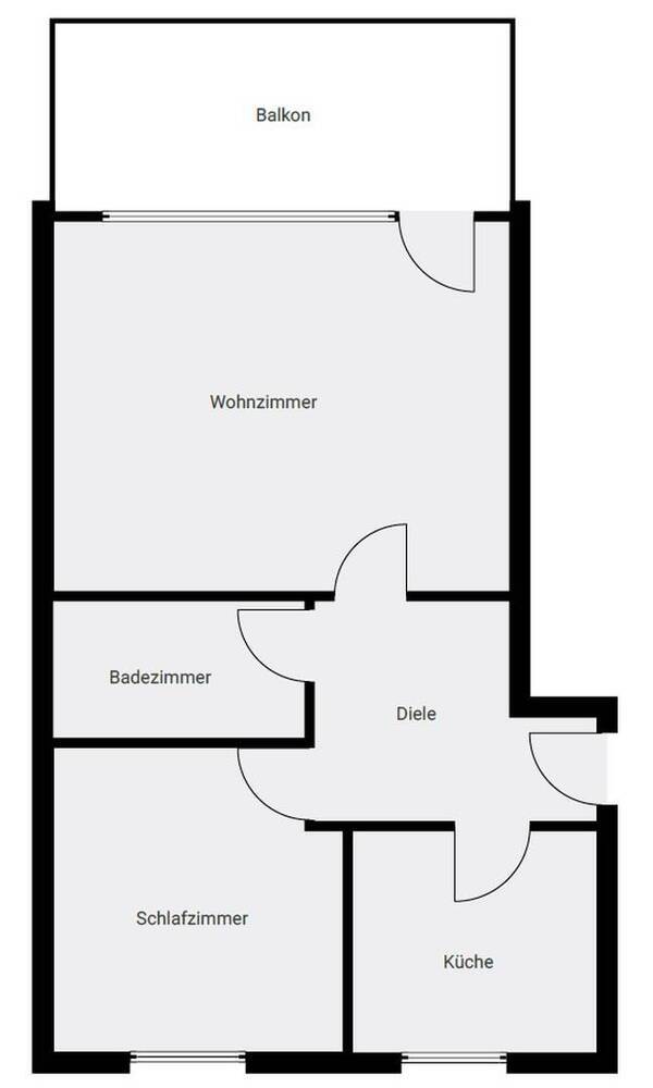 Frisch sanierte 2-Zimmer-Wohnung in zentraler Lage zu vermieten
