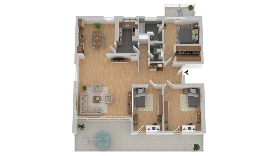 Etagenwohnung Hamburg Altona - 5 Zimmer, 163 m&sup2;, 2.970&euro; | Angebot:25793796