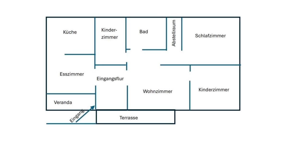 Erdgeschoßwohnung Viechtach - 6 Zimmer, 120 m&sup2;, 1.100&euro; | Angebot:26632113