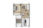Etagenwohnung Borna Kesselshain Siedlung - 2 Zimmer, 47 m&sup2;, 254&euro; | Angebot:26841873