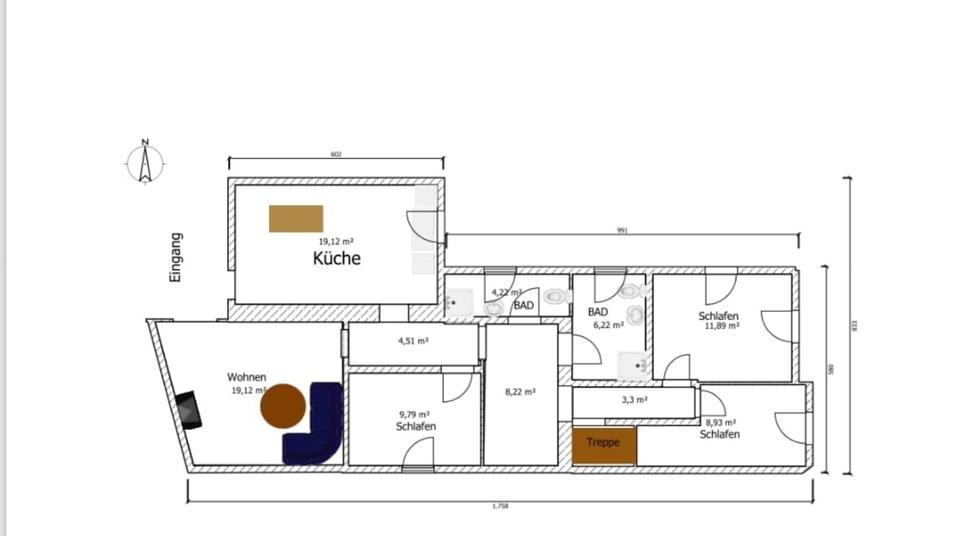 Wohnen auf Zeit Markranstädt - 5 Zimmer, 135 m&sup2;, 12&euro; | Angebot:23570267