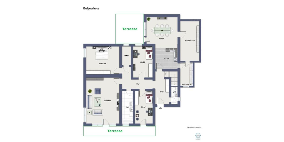 Terrassenwohnung Bad Breisig - 5 Zimmer, 146 m&sup2;, 1.200&euro; | Angebot:25899261