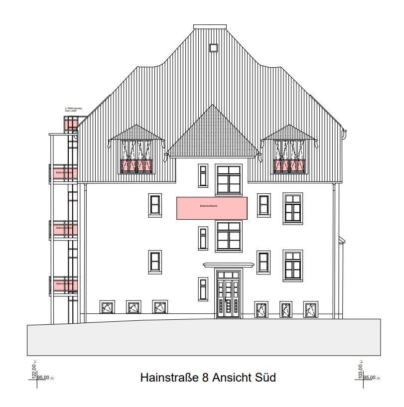 Maisonette-Wohnung energetisch saniert mit 3 Räumen und Balkon in Zittau Süd