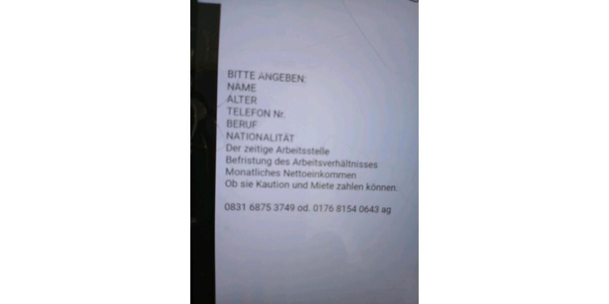 Erdgeschoßwohnung Kempten (Allgäu) Auf dem Lindenberg - 1 Zimmer, 25 m&sup2;, 500&euro; | Angebot:25860446