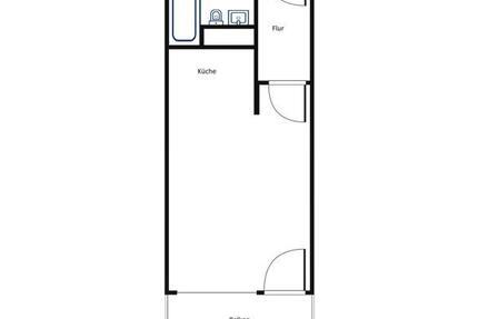 Wohnung Augsburg Innenstadt - 1 Zimmer, 27 m&sup2;, 437&euro; | Angebot:24872219