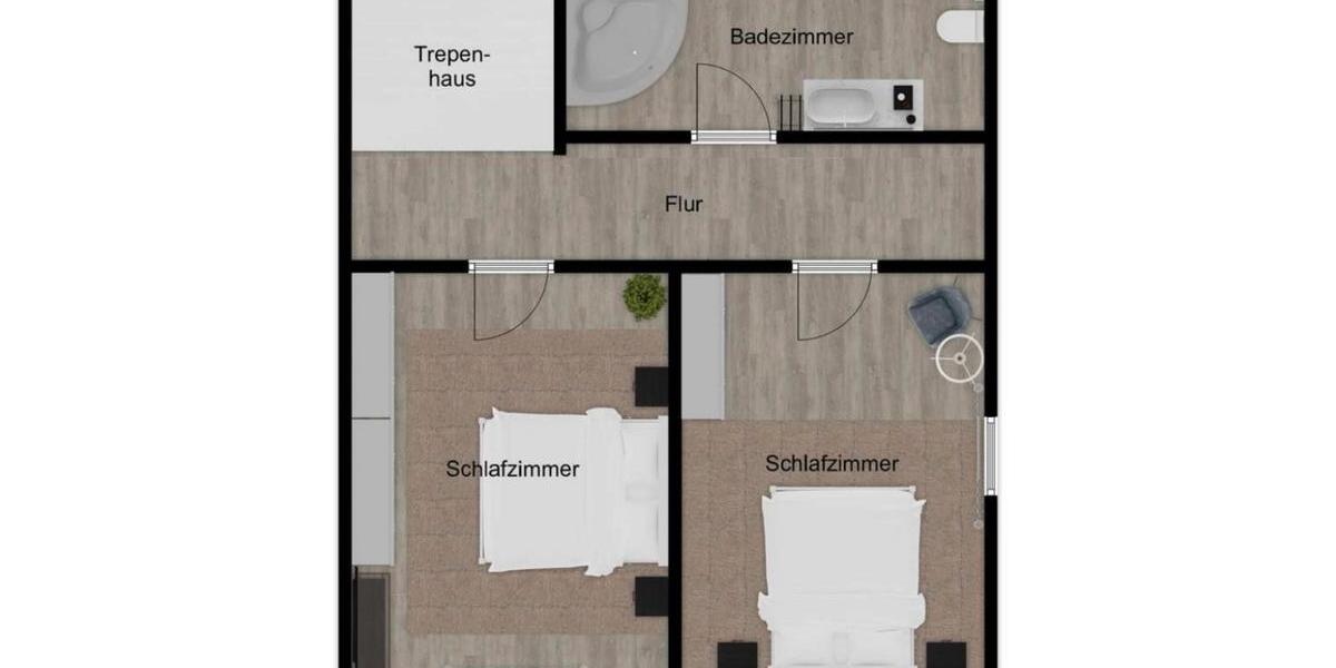 Gepflegte Doppelhaushälfte mit großem Garten & Hof 4 zimmer