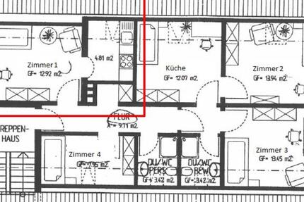 Wohnung Ursberg - 1 Zimmer, 47 m&sup2;, 300&euro; | Angebot:25420727