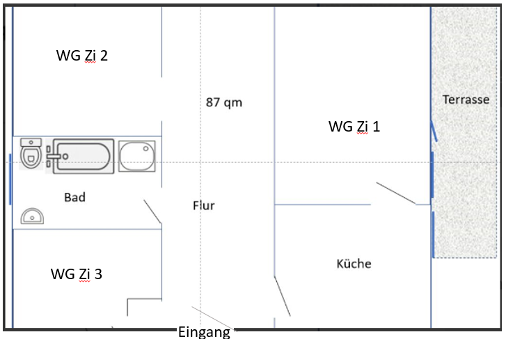 Wohnen auf Zeit Rinteln - 2 Zimmer, 85 m&sup2;, 495&euro; | Angebot:23705378