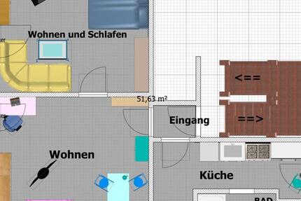 Wohnung Wuppertal Gemarkung Vohwinkel - 2 Zimmer, 52 m&sup2;, 470&euro; | Angebot:24726995