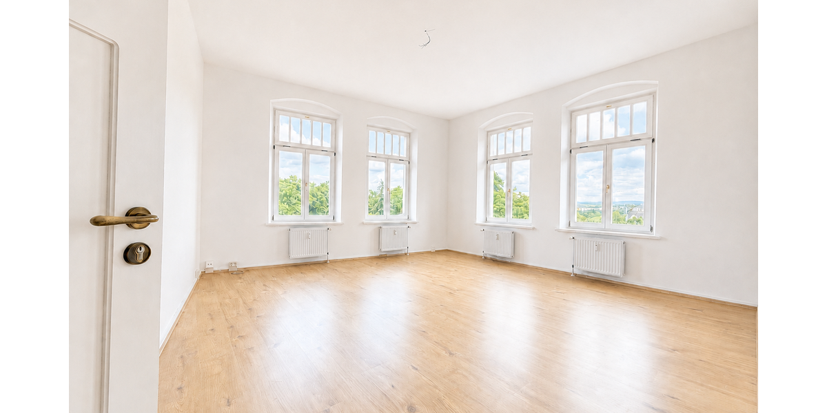 Etagenwohnung Plauen Bahnhofsvorstadt - 4 Zimmer, 105 m&sup2;, 595&euro; | Angebot:27253096