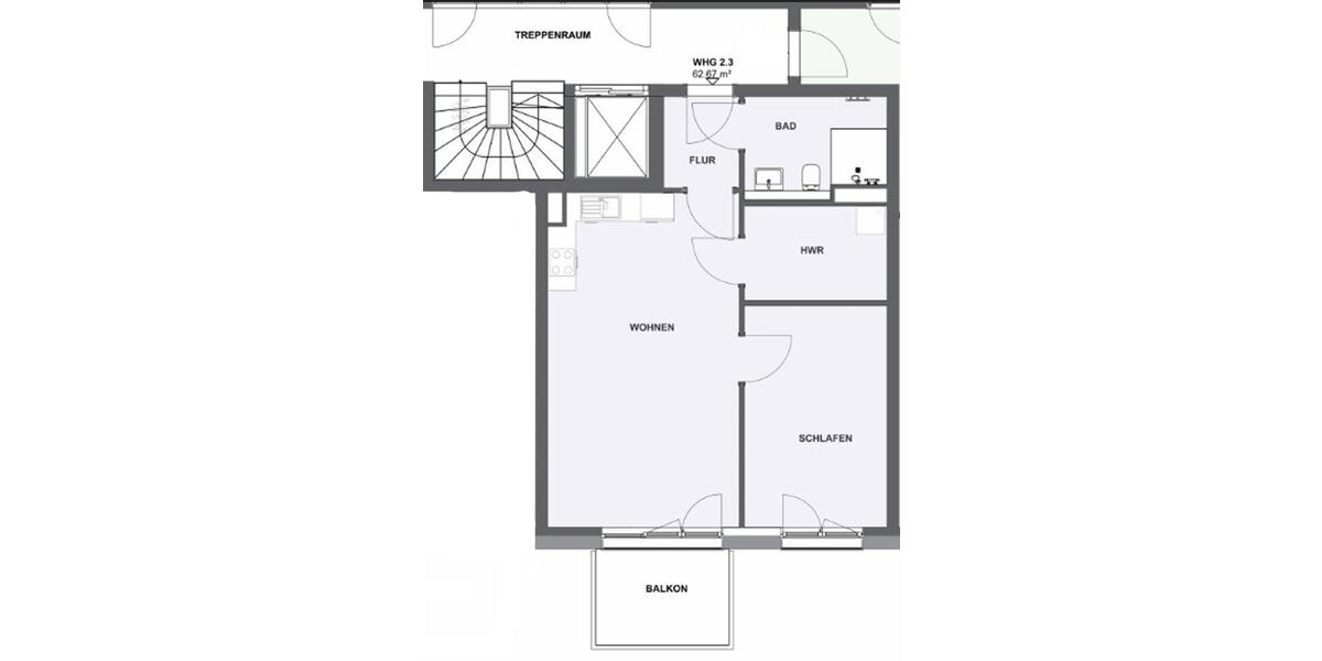 Etagenwohnung Duisburg Hamborn - 2 Zimmer, 63 m&sup2;, 1.100&euro; | Angebot:26248405