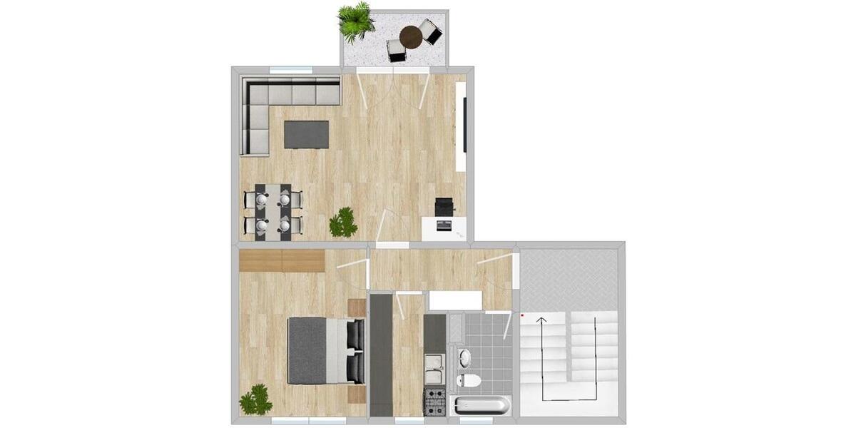 Etagenwohnung Riesa Canitz - 2 Zimmer, 59 m&sup2;, 355&euro; | Angebot:26637290