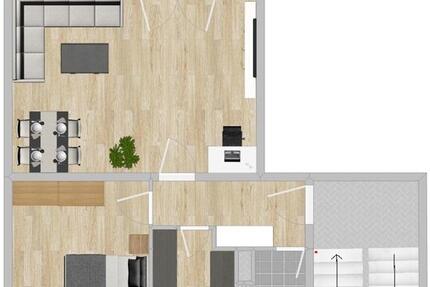 Wohnung Riesa Canitz - 2 Zimmer, 59 m&sup2;, 355&euro; | Angebot:26637290