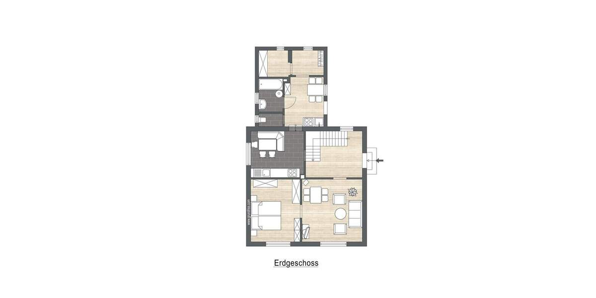 Einfamilienhaus Schwanewede Neuenkirchen - 3 Zimmer, 110 m&sup2;, 1.200&euro; | Angebot:25426693