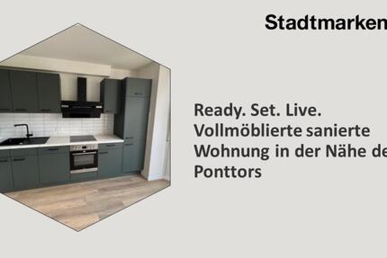 Vollmöblierte sanierte Wohnung in der Nähe des Ponttors 3 zimmer