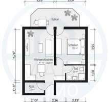 Etagenwohnung Gersdorf - 2 Zimmer, 39 m&sup2;, 230&euro; | Angebot:26155661